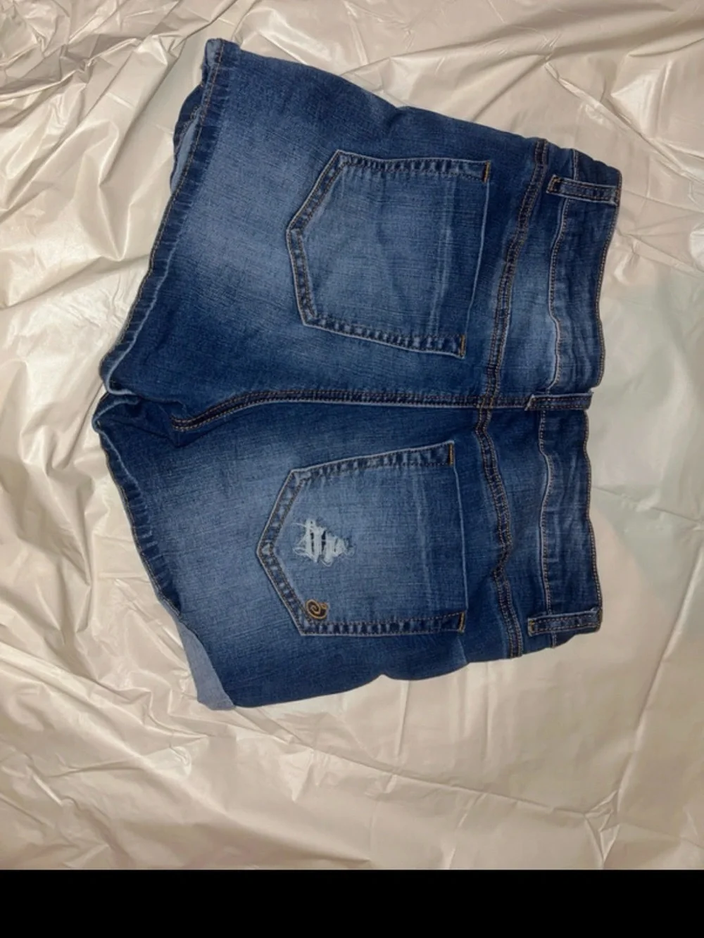 Women’s Distressed Denim Shorts - Blue